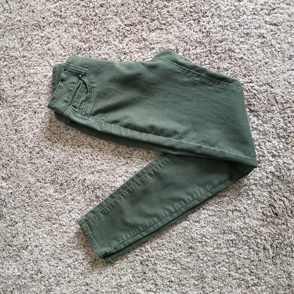 Blue Spice Olive High Waist Skinny Jeggings Size 0 - Picture 4 of 11